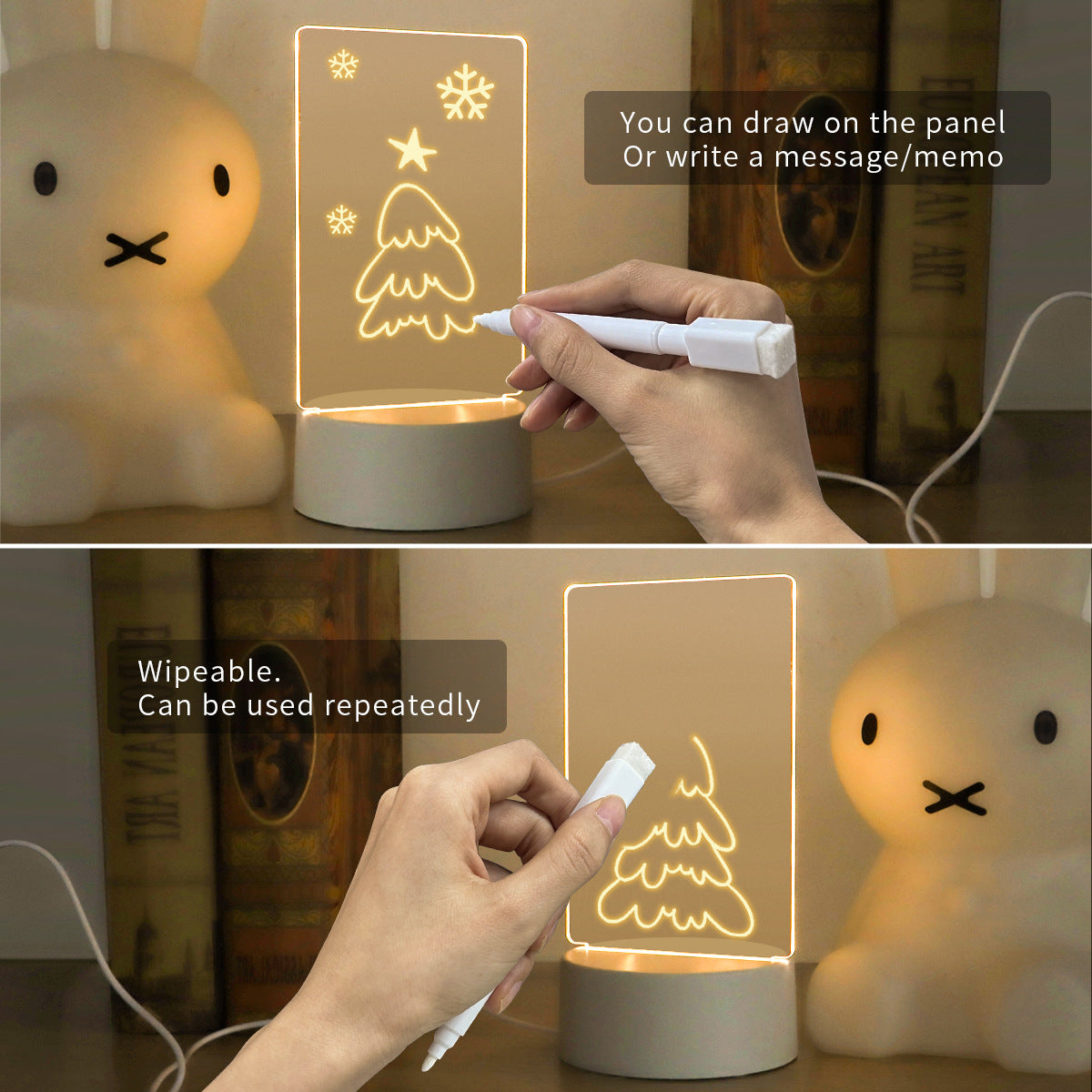 LED note glow board vertical style