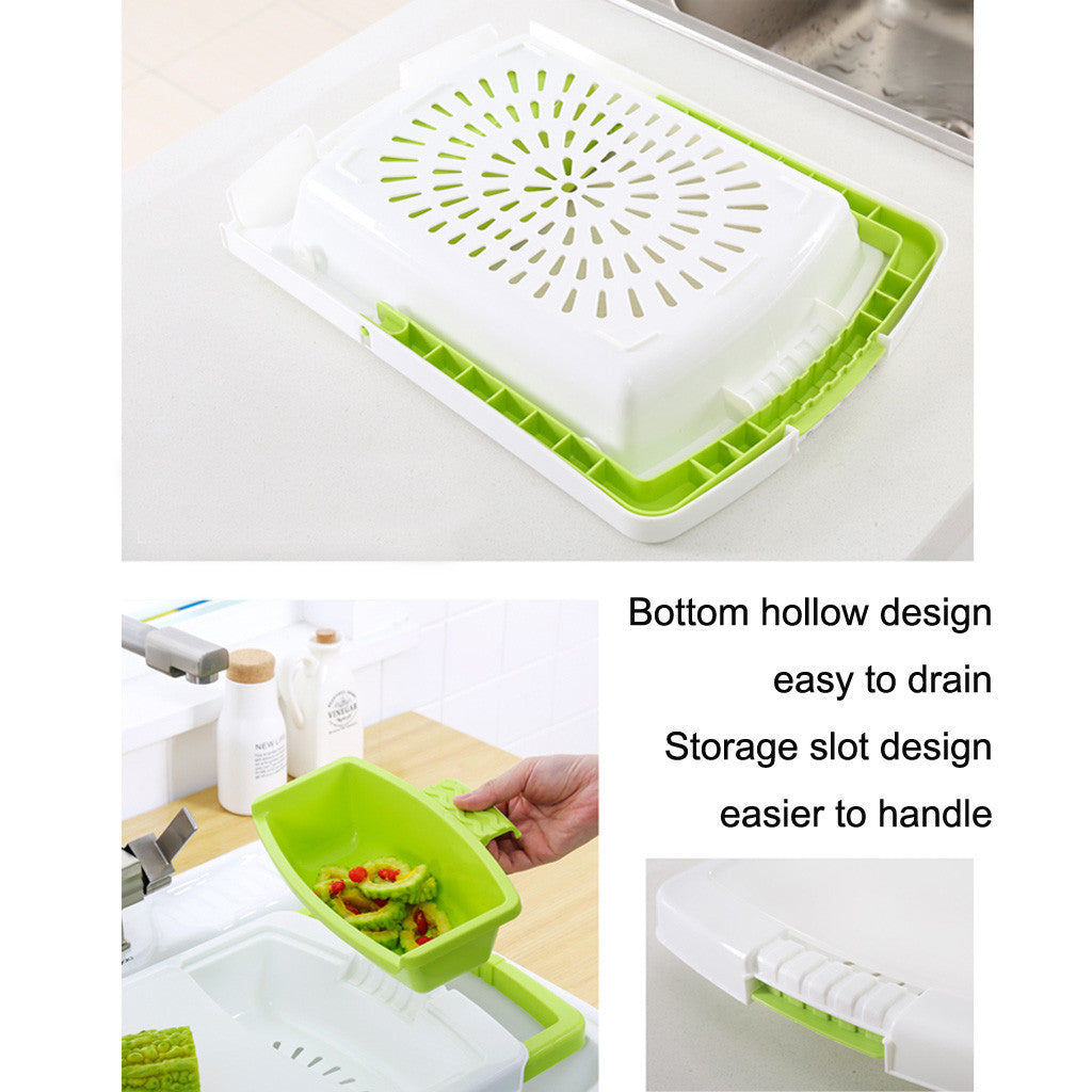Kitchen drain cutting board - NOMAN STORE LLC