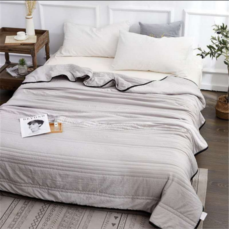 Cooling Blankets Pure Color Summer Quilt Plain Summer Cool Quilt Compressible Air-conditioning Quilt Quilt Blanket - NOMAN STORE LLC