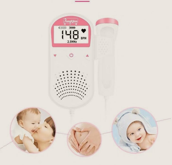 Fetal Heart Rate Monitor Home Pregnancy Baby Fetal Sound Heart Rate Detector - NOMAN STORE LLC