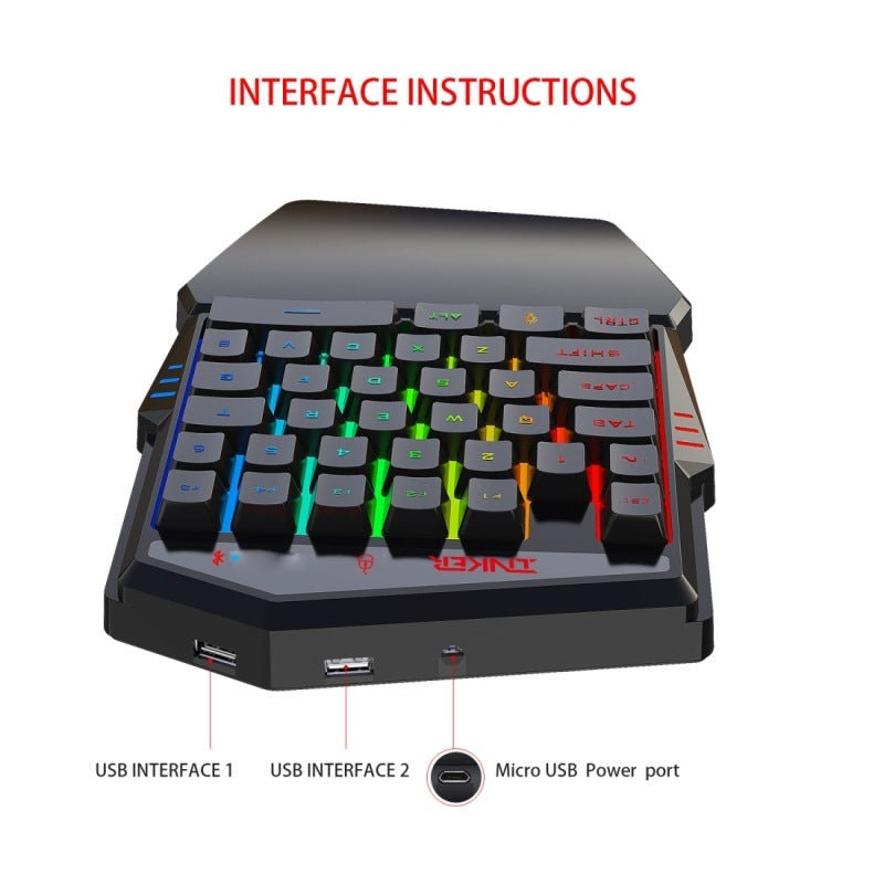 Gaming Keyboard Throne One Mouse Set - NOMAN STORE LLC