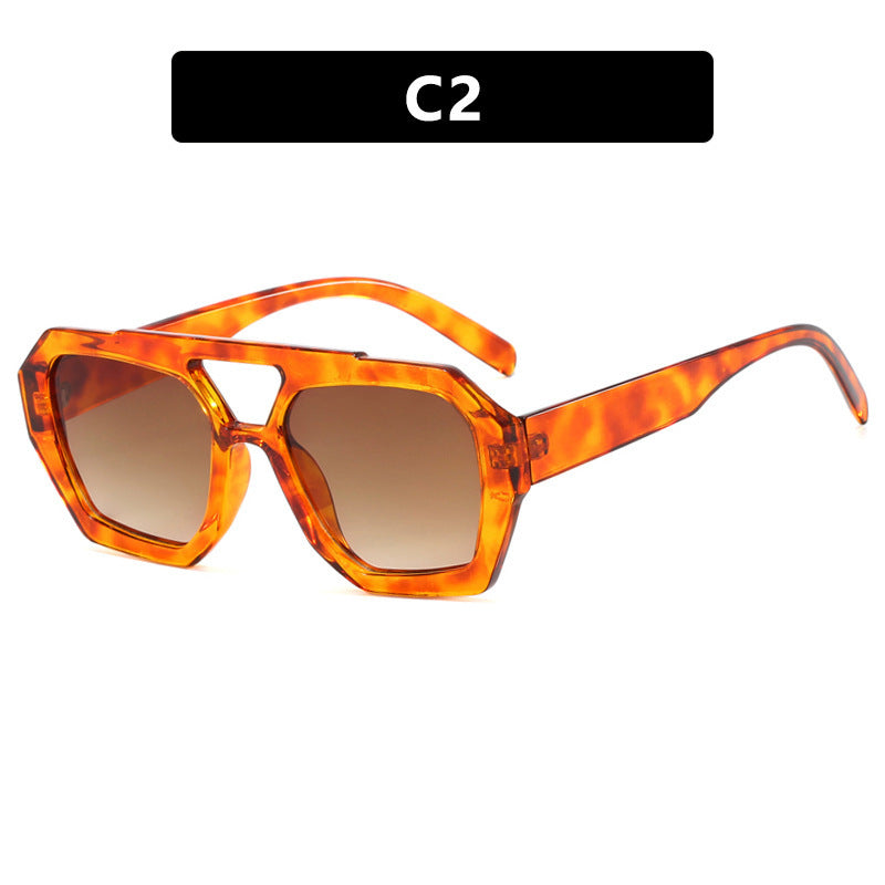 Ins Big Frame Leopard Sunglasses Summer Sunshade Beach Vacation Glasses - NOMAN STORE LLC