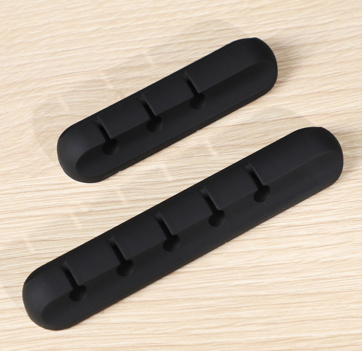 Silicone USB Cable Winder Desktop Cable Organizer Management Multipurpose Clips Cables Protector For Wired Headphones - NOMAN STORE LLC