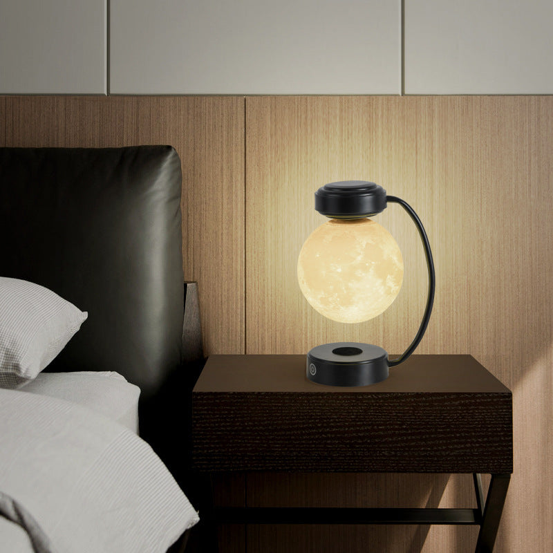 3D LED Moon Night Light Wireless Magnetic Levitating Rotating Floating Ball Lamp For School Office Bookshop Home Decoration - NOMAN STORE LLC