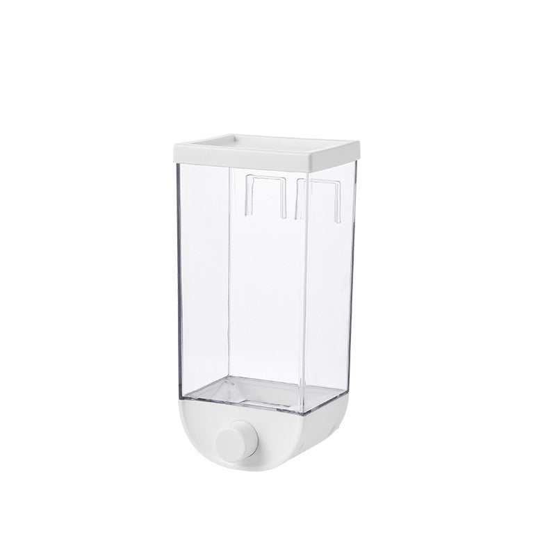 Kitchen Food Storage Easy Press Container Cereal Dispenser Wall Mounted Food Storage Box - NOMAN STORE LLC