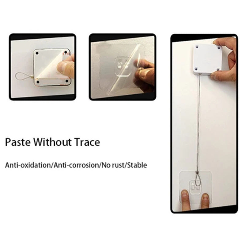 Automatic Door Closer Punch-Free Soft Close Door Closers For Sliding Door Glass Door 500g-1000g Tension Closing Device - NOMAN STORE LLC