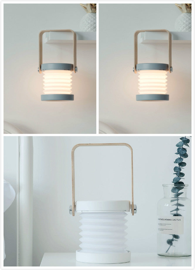 Foldable Touch Dimmable Reading LED Night Light Portable Lantern Lamp USB Rechargeable For Home Decor - NOMAN STORE LLC