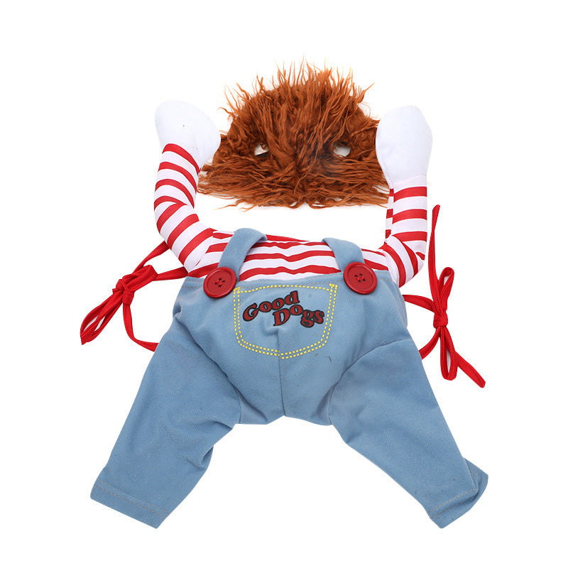 Halloween Pet Costume Pet Dog Funny Clothes Adjustable Dog Cosplay Costume Scary Costume Party Gatherings - NOMAN STORE LLC