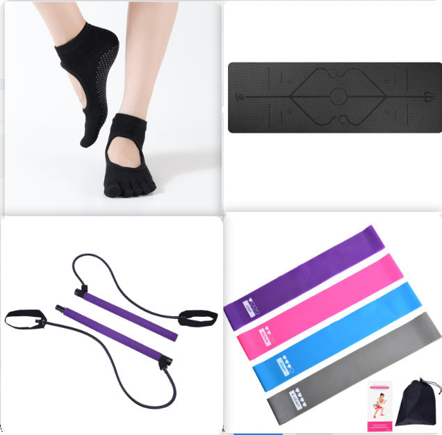Non Slip TPE Yoga Mat Position Line Beginner - NOMAN STORE LLC