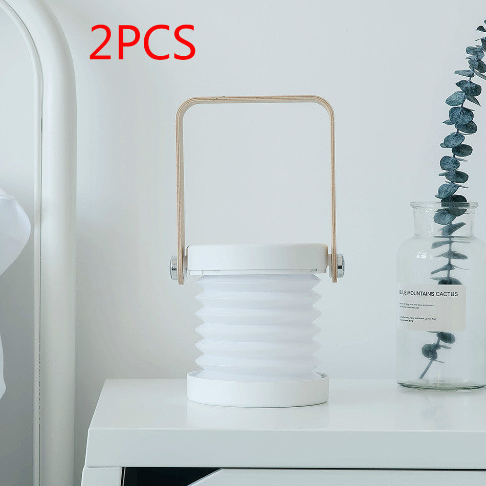 Foldable Touch Dimmable Reading LED Night Light Portable Lantern Lamp USB Rechargeable For Home Decor - NOMAN STORE LLC