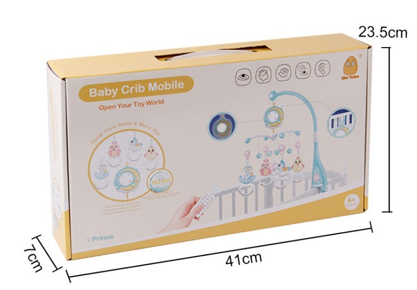 Baby Rattles Crib Mobiles Toy Holder Rotating Mobile Bed Bell Musical Box Projection Newborn Infant Baby Boy Toys - NOMAN STORE LLC