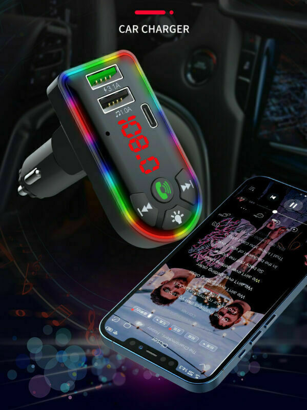 Car Bluetooth 5.0 MP3 Player FM Transmitter Radio 3.1A Fast Charger Adapter Lots - NOMAN STORE LLC