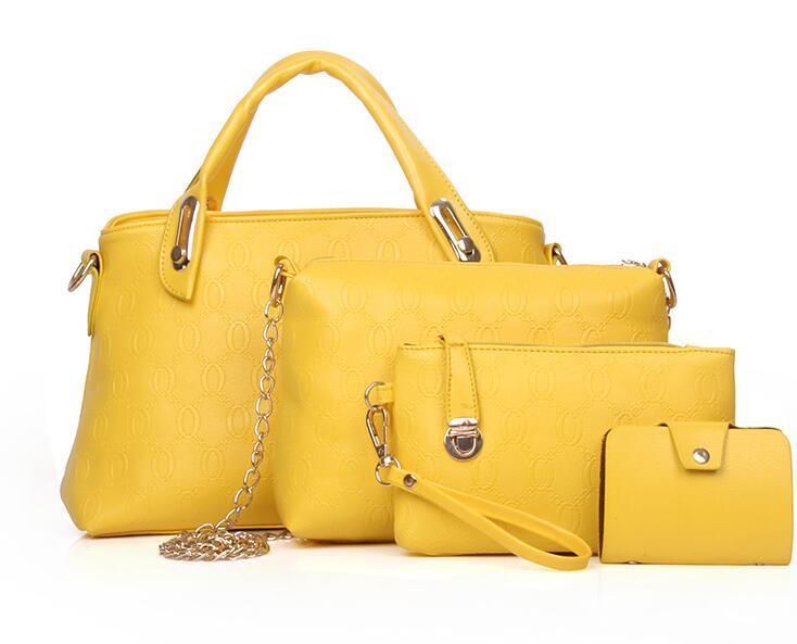 new Korean fashion handbags embossed four piece ladies bag shoulder diagonal handbag - NOMAN STORE LLC