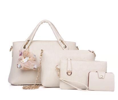new Korean fashion handbags embossed four piece ladies bag shoulder diagonal handbag - NOMAN STORE LLC