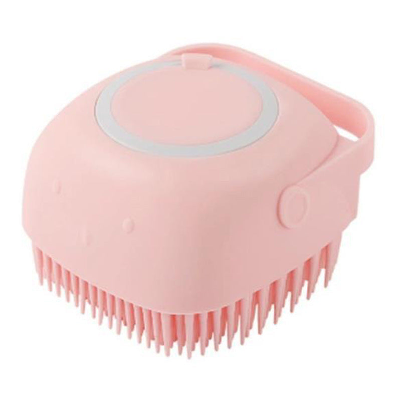Silicone Dog Bath Massage Gloves Brush Pet Cat Bathroom Cleaning Tool Comb Brush For Dog Can Pour Shampoo Dog Grooming Supplies - NOMAN STORE LLC