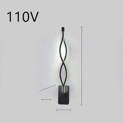 led wall lamp nordic minimalist bedroom bedside lamp - NOMAN STORE LLC