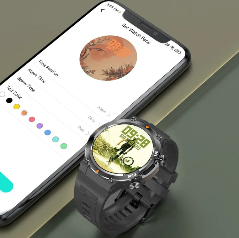 MAX18 Men Smartwatch AMOLED1.43inch Big Screen BT Calls Gesture Control AI Voice Sports Smart Watch Men - NOMAN STORE LLC