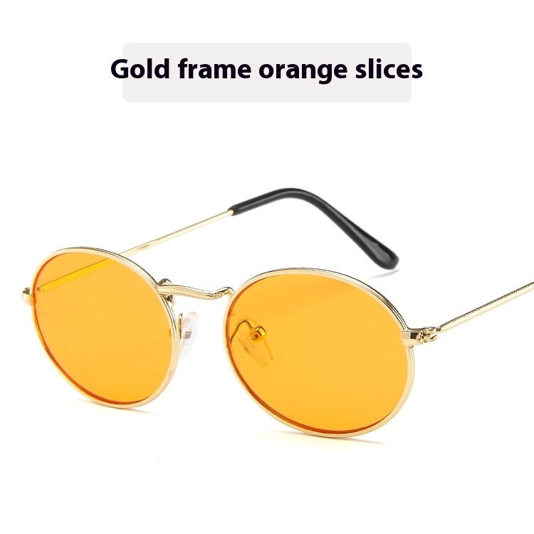 Sun Protection Trend Retro Oval Sun Glasses - NOMAN STORE LLC