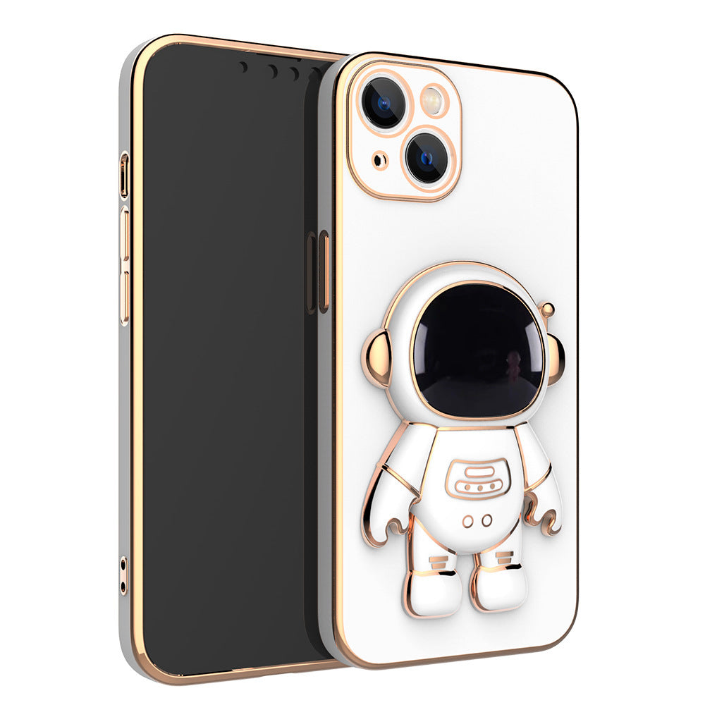 Self-contained Lens Film Mobile Phone Case Electroplating Bracket Protective Cover - NOMAN STORE LLC