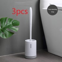 Non-stick Hair Soft Plastic Brush Head Toilet - NOMAN STORE LLC