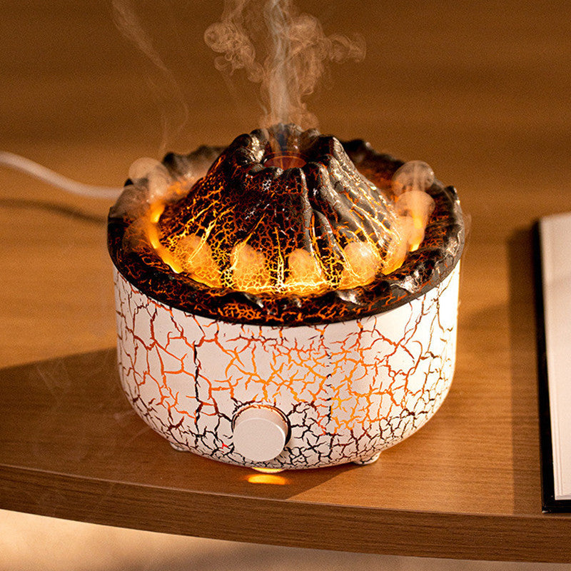 New Creative Volcano Humidifier Aromatherapy Machine Spray Jellyfish Air Flame Humidifier Diffuser - NOMAN STORE LLC