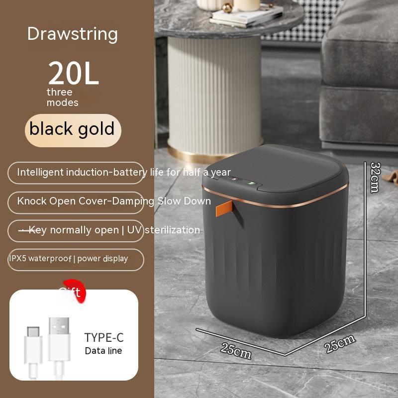 Smart Trash Can With Lid For Bedroom And Living Room Kitchen Storage Box Trash Can Induction Small Car Box Automatic Smart Dustbin Smart Trash Bin - NOMAN STORE LLC