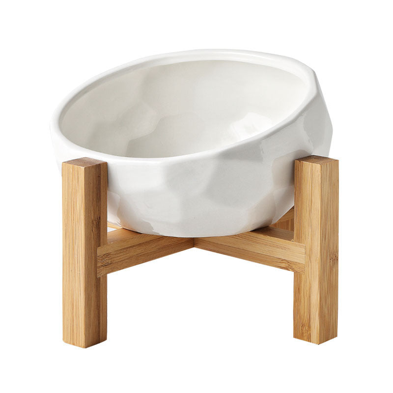 Pet bowl oblique mouth cat bowl food bowl dog bowl method bucket food bowl - NOMAN STORE LLC