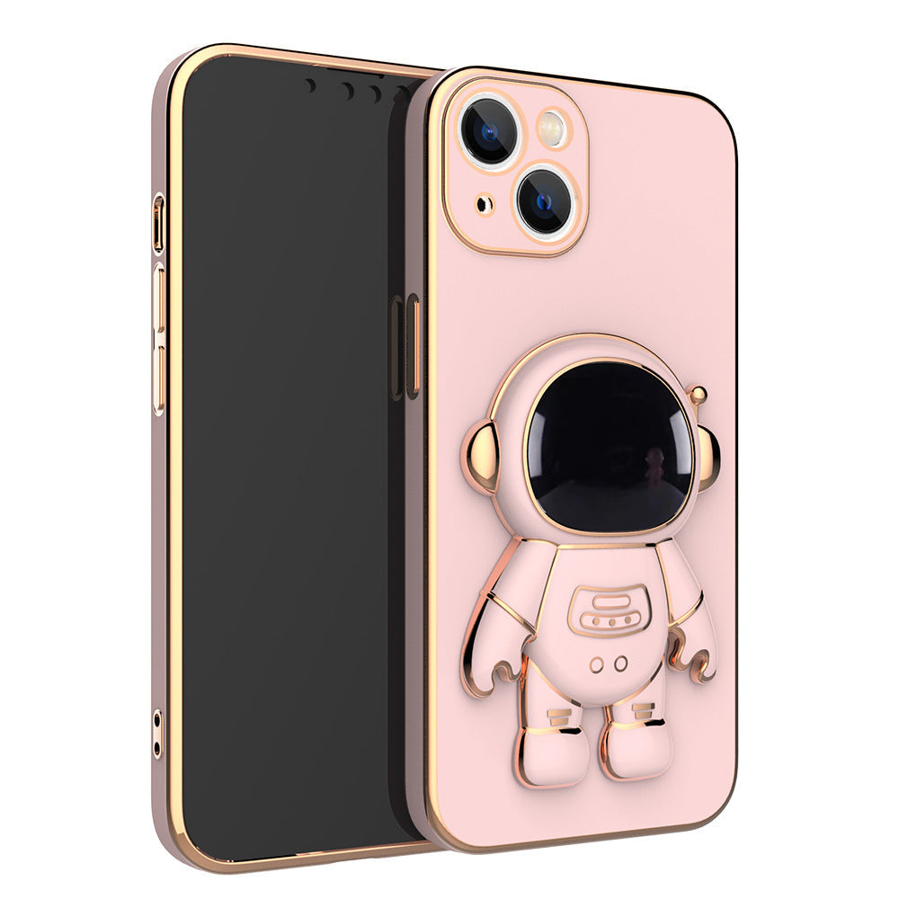 Self-contained Lens Film Mobile Phone Case Electroplating Bracket Protective Cover - NOMAN STORE LLC