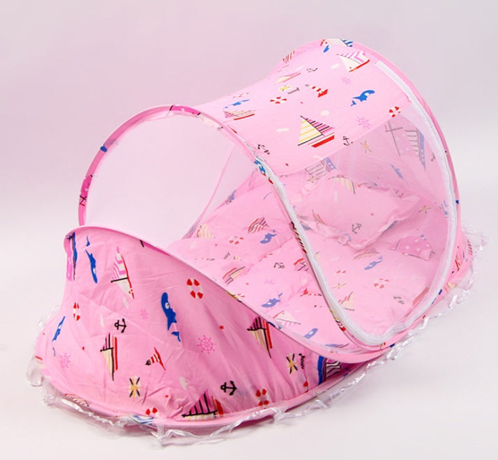 Foldable Baby Bed Net With Pillow Net 2pieces Set - NOMAN STORE LLC