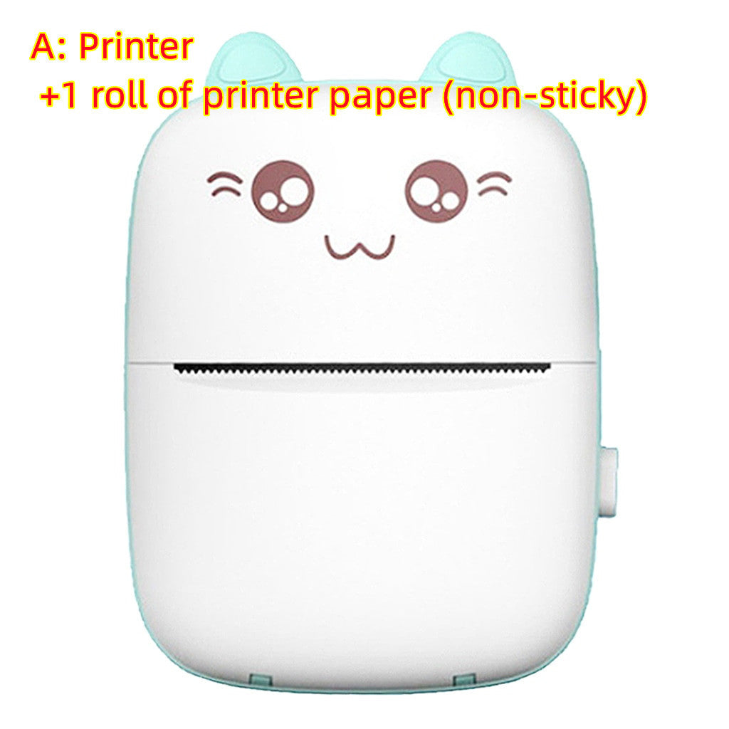 Mini Printer Portable Mini Bluetooth WiFi New Wrong Printer Mobile Phone Photo Title Note Hot Print Pocket Student Error Label Printer - NOMAN STORE LLC
