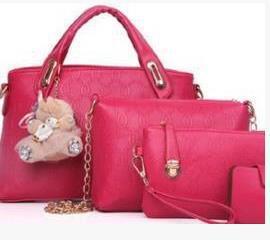 new Korean fashion handbags embossed four piece ladies bag shoulder diagonal handbag - NOMAN STORE LLC
