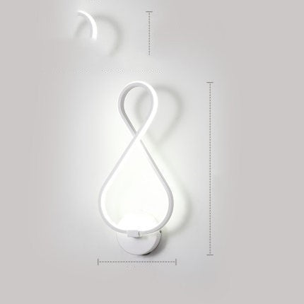 led wall lamp nordic minimalist bedroom bedside lamp - NOMAN STORE LLC