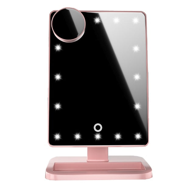 Touch Screen Makeup Mirror With 20 LED Light Bluetooth Music Speaker 10X Magnifying Mirrors Lights - NOMAN STORE LLC