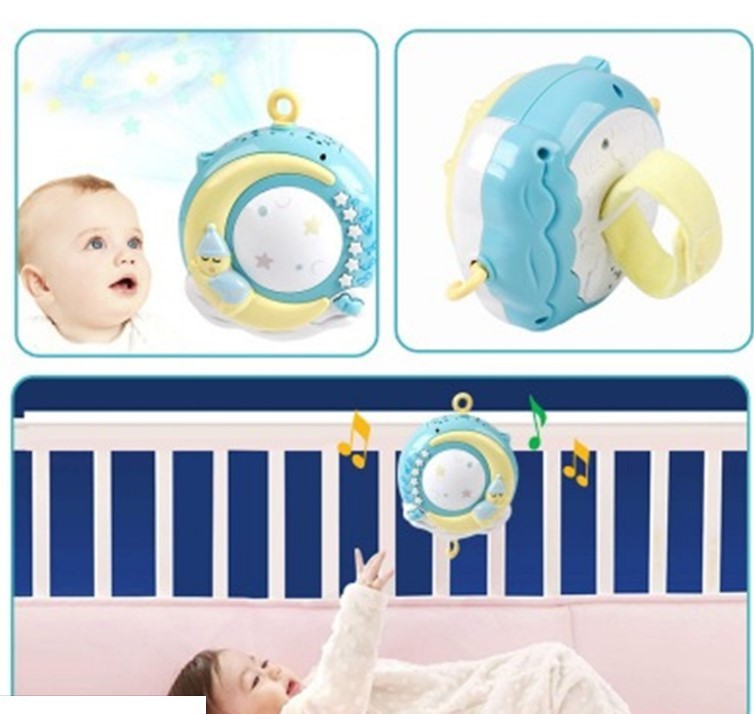 Baby Rattles Crib Mobiles Toy Holder Rotating Mobile Bed Bell Musical Box Projection Newborn Infant Baby Boy Toys - NOMAN STORE LLC
