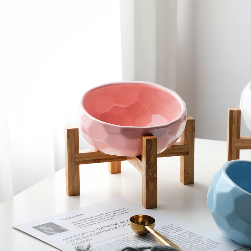 Pet bowl oblique mouth cat bowl food bowl dog bowl method bucket food bowl - NOMAN STORE LLC