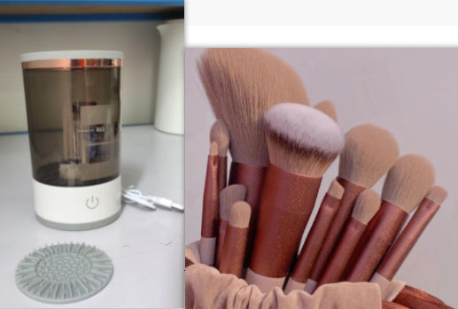 Women Eye Shadow Brush Cleaning Tool Portable Electric Makeup Brush Cleaner Machine With USB Charging Automatic Cosmetic Brush - NOMAN STORE LLC