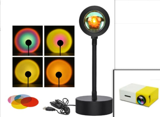 Sunset Projection Lamp Sunset Projector Night Light Wall Decoration Lighting - NOMAN STORE LLC