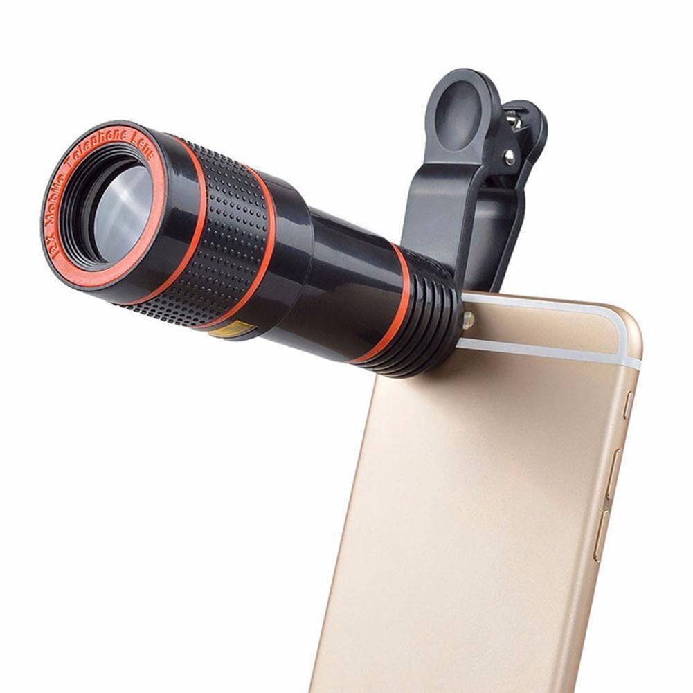 HD 8X Clip On Optical Zoom Telescope Camera Lens For Universal Mobile Cell Phone - NOMAN STORE LLC