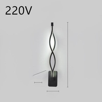 led wall lamp nordic minimalist bedroom bedside lamp - NOMAN STORE LLC