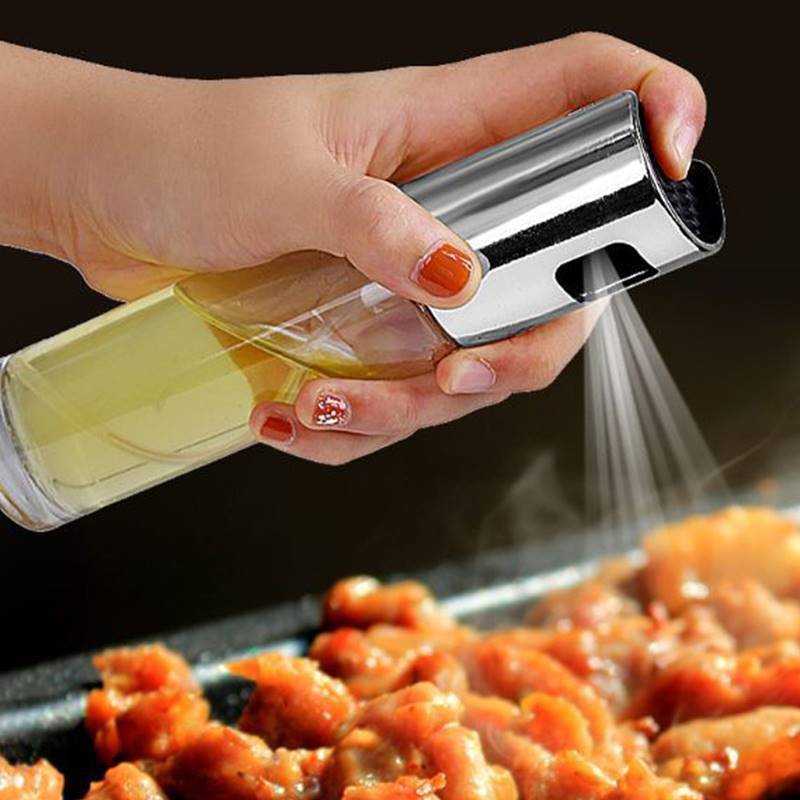 BBQ Healthy Kitchen Cooking Oil Vinegar Spray Bottle Push Type Oil Spray BottlePump Oil Tank Leakproof BBQ Sprayer BBQ Tools Kitchen Gadgets - NOMAN STORE LLC