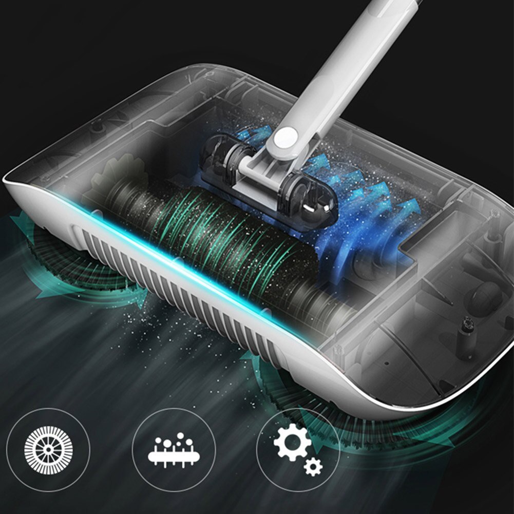 Hand Push Sweeper Household Broom Dustpan Mop Floor All-in-one Machine Gift Mop Sweeper - NOMAN STORE LLC