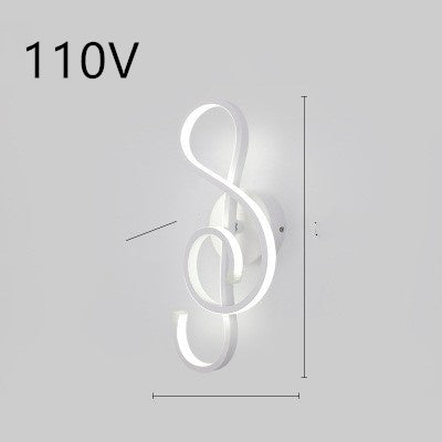 led wall lamp nordic minimalist bedroom bedside lamp - NOMAN STORE LLC