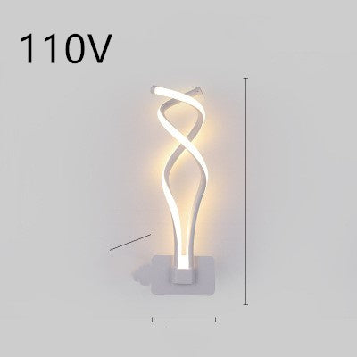 led wall lamp nordic minimalist bedroom bedside lamp - NOMAN STORE LLC