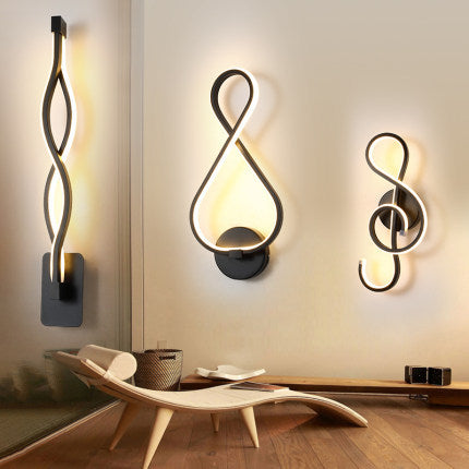 led wall lamp nordic minimalist bedroom bedside lamp - NOMAN STORE LLC