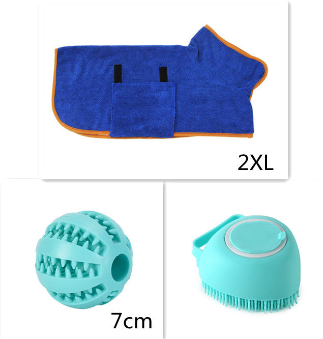 Silicone Dog Bath Massage Gloves Brush Pet Cat Bathroom Cleaning Tool Comb Brush For Dog Can Pour Shampoo Dog Grooming Supplies - NOMAN STORE LLC