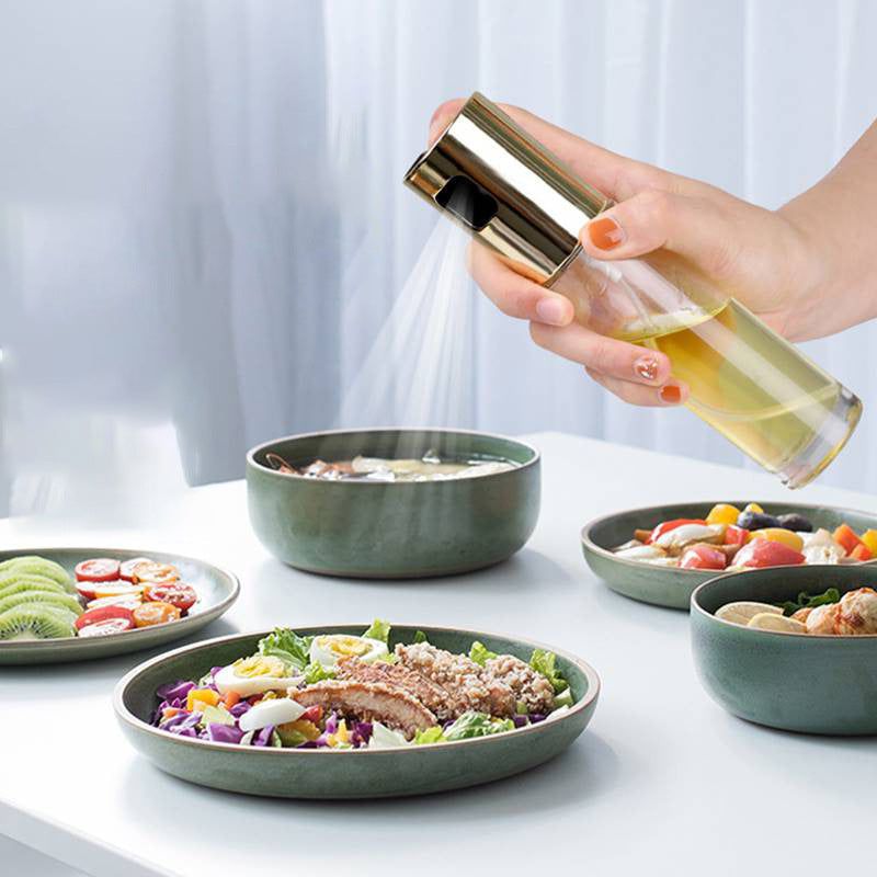 BBQ Healthy Kitchen Cooking Oil Vinegar Spray Bottle Push Type Oil Spray BottlePump Oil Tank Leakproof BBQ Sprayer BBQ Tools Kitchen Gadgets - NOMAN STORE LLC