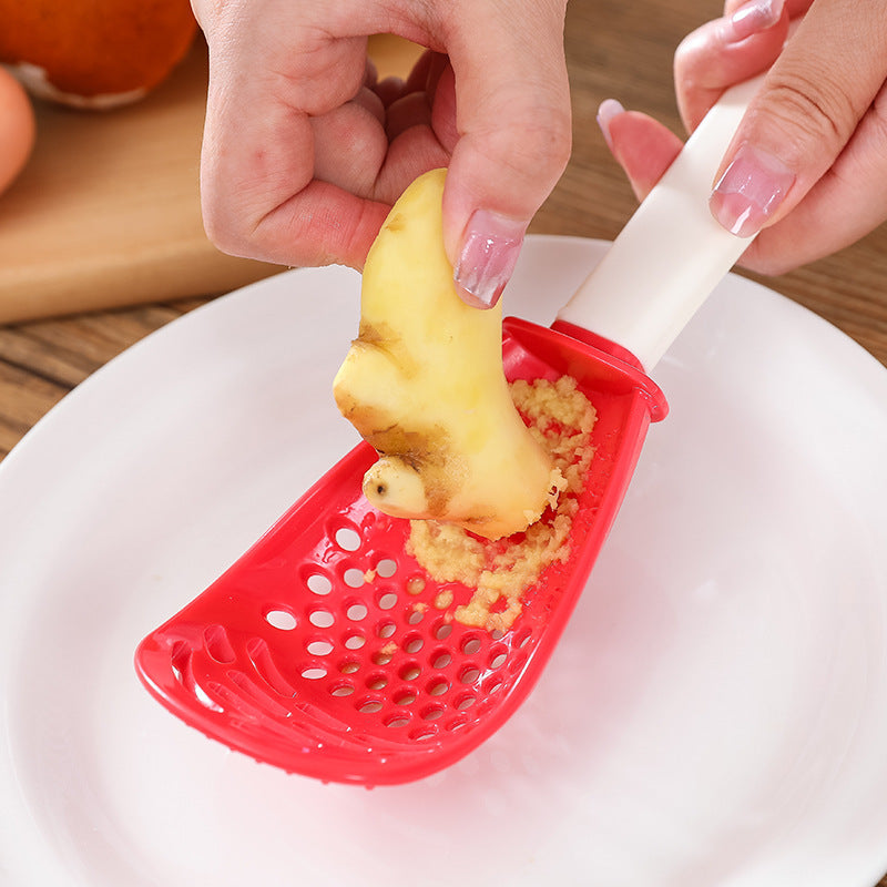 Multifunctional Slotted Spoon Grinding Cooking Spoon Mashed Auxiliary Food Ginger Garlic Spoon Press Potatoe Stir-frying Spatula Kitchen Gadget - NOMAN STORE LLC