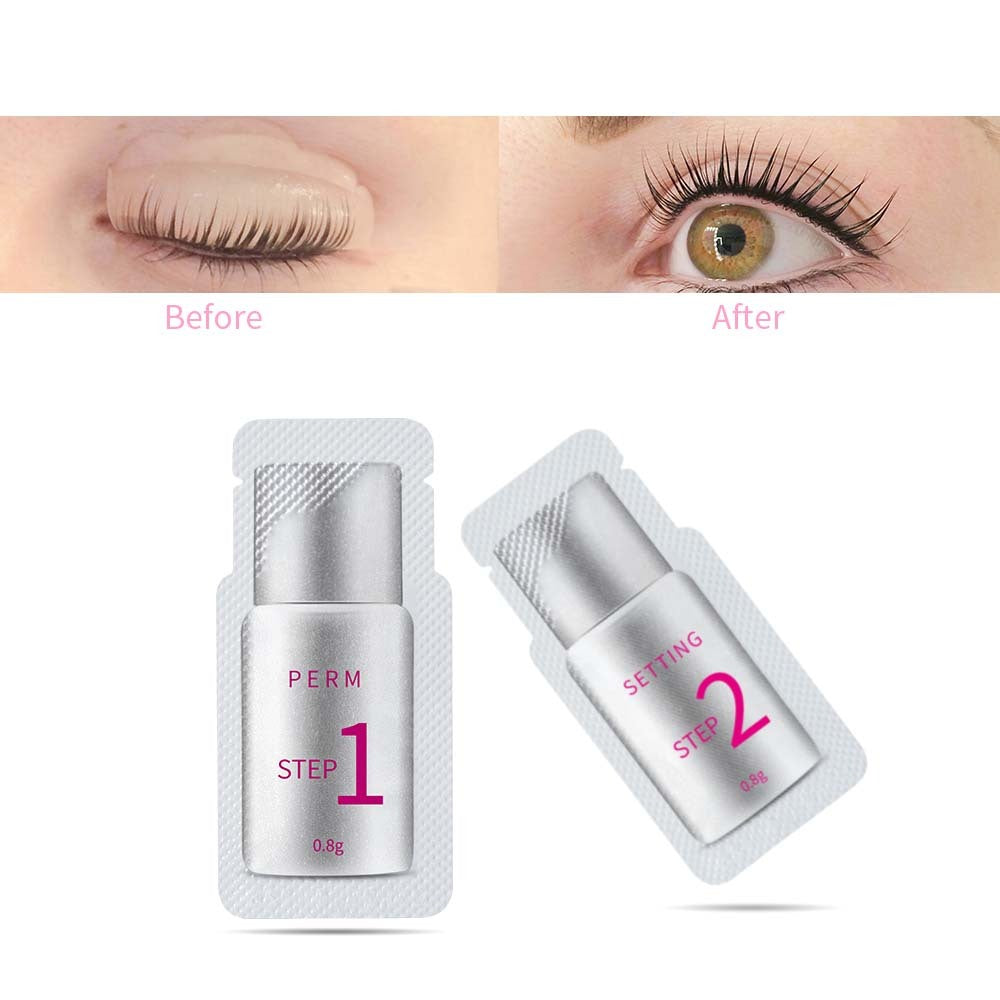 ICONSIGN 10 Pairs Pouch Eyelash Perm Lotion Lashes Lift Quick Perming 5 To 8 Minutes Beauty Makeup Tools - NOMAN STORE LLC