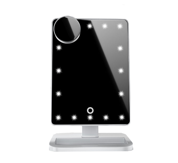 Touch Screen Makeup Mirror With 20 LED Light Bluetooth Music Speaker 10X Magnifying Mirrors Lights - NOMAN STORE LLC