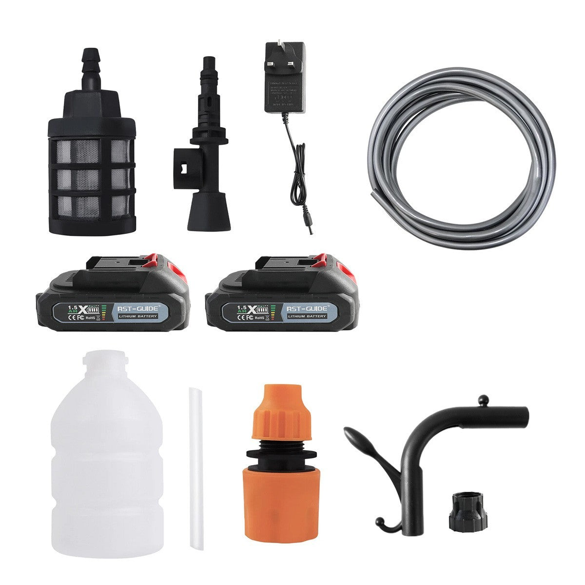 Car Pressure Washer Water Cordless High Power Jet Wash Cleaner Portable 2Battery - NOMAN STORE LLC